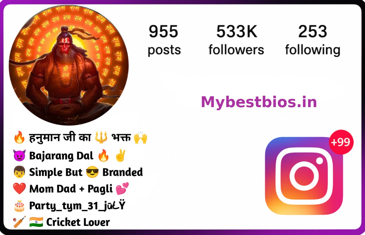 Bajrang Dal Bio For Instagram 1