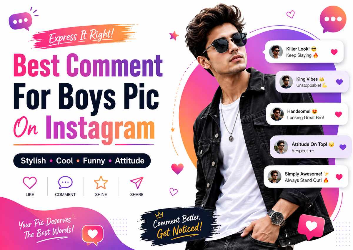 Best Comment For Boys Pic On Instagram