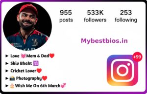 Cricket Bio For Instagram 1