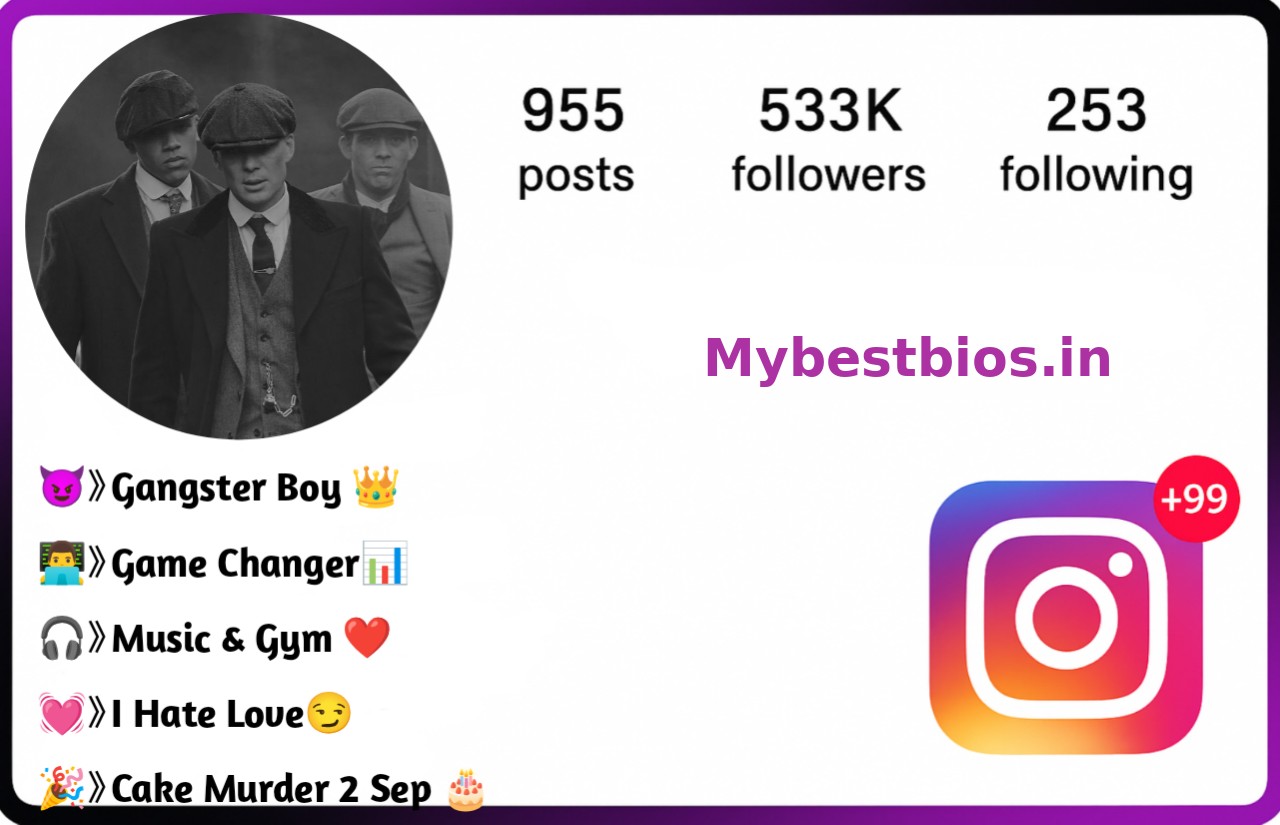 Gangster Bio For Instagram 1