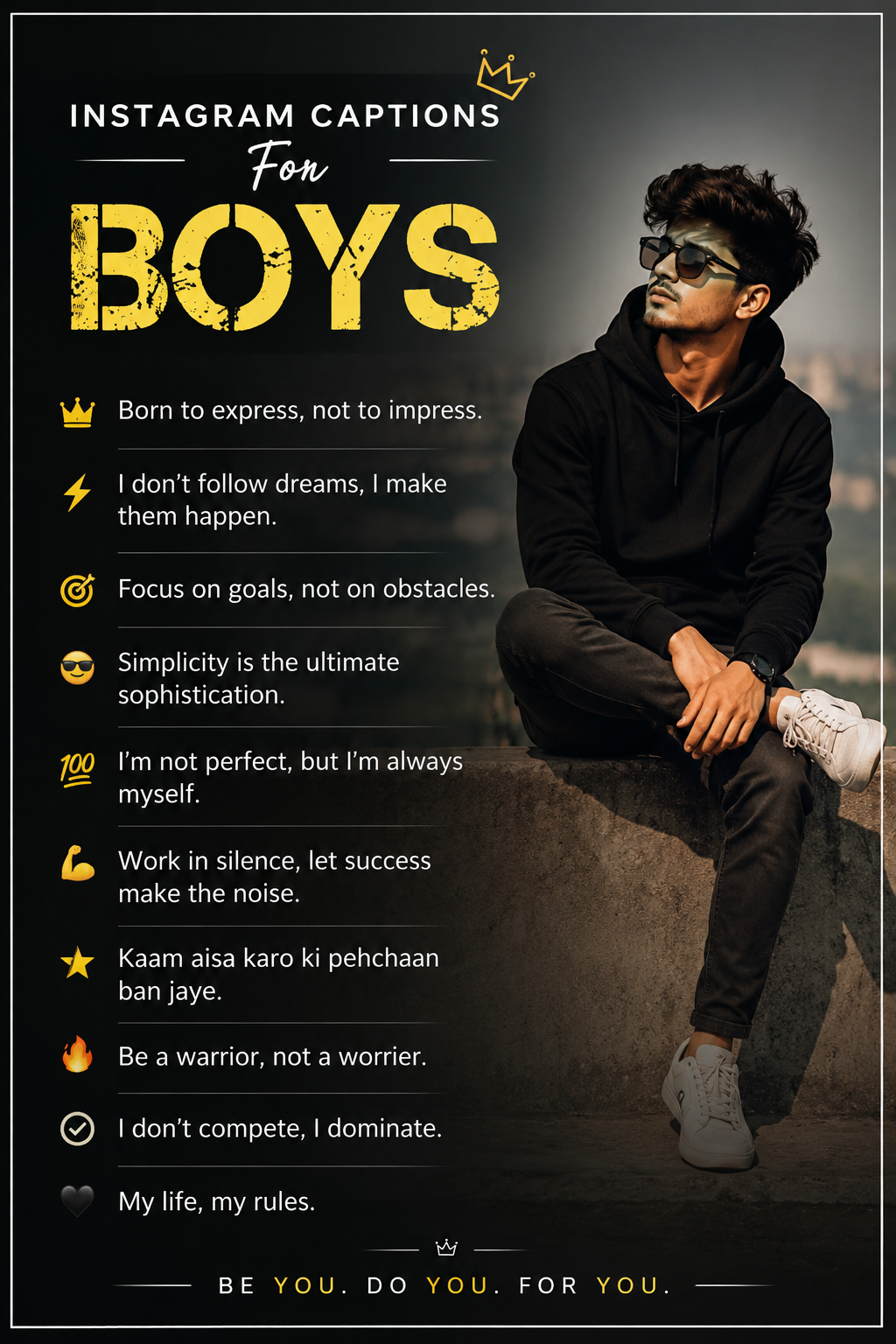 Instagram Captions For Boys